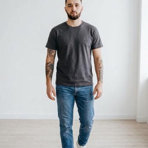 Футболка Sport style (56-64) 01-1 d.grey (лето) Sport style 01-1 d.grey