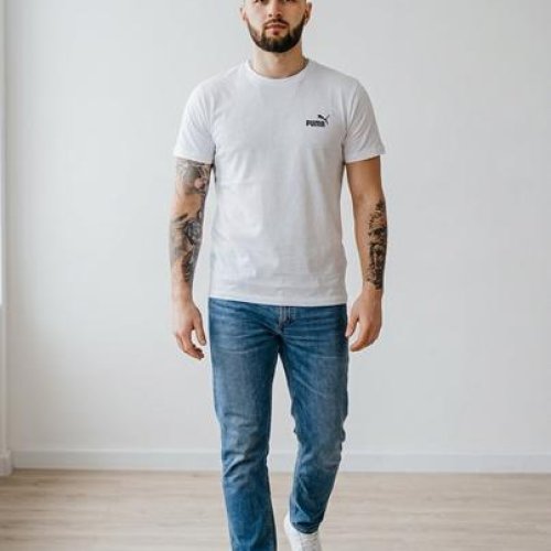 Футболка Sport style (46-54) 01-2 white (лето) Sport style 01-2 white