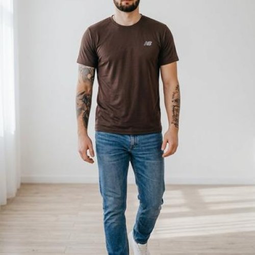 Футболка Sport style (46-54) 01-4 brown (лето) Sport style 01-4 brown