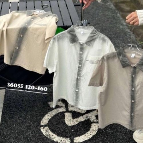 Рубашка Meloria (120-160) 36055 d.beige (лето) Meloria 36055 d.beige