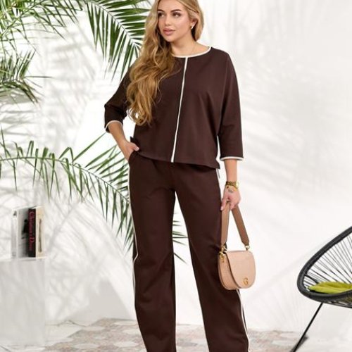 Костюм Deliv (46-56) 6011 brown (деми) Deliv 6011 brown