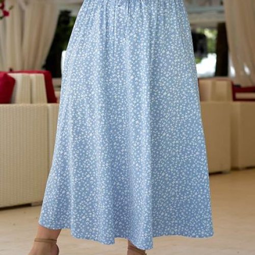 Юбка Deliv (44-58) 603 l.blue (лето) Deliv 603 l.blue