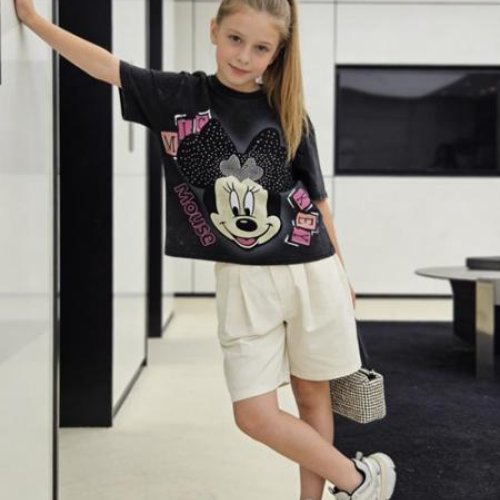 Футболка Yalisi (130-170) 26242 black (лето) Yalisi 26242 black