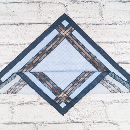 Носовой платок Shawls (40*40) P55 l.blue узбек (лето) Shawls P55 l.blue узбек