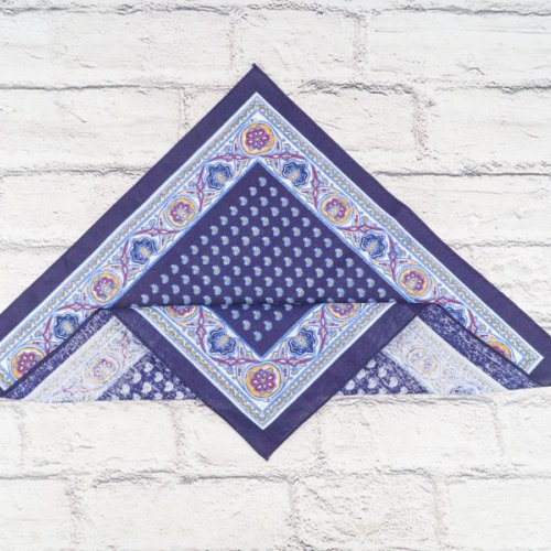 Носовой платок Shawls (40*40) P56 navy узбек (лето) Shawls P56 navy узбек