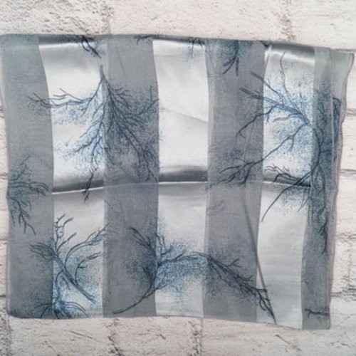 Шарф Shawls (128*34) P154 grey (деми) Shawls P154 grey