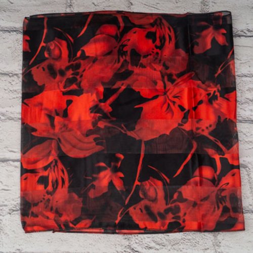 Шарф Shawls (130*35) P156 red (деми) Shawls P156 red