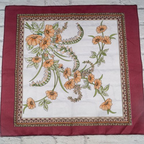 Платок Shawls (60*60) P164 wine-white (деми) Shawls P164 wine-white