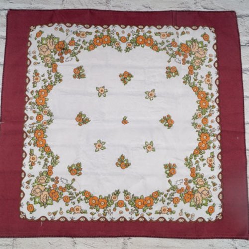 Платок Shawls (60*60) P166 wine-white (деми) Shawls P166 wine-white