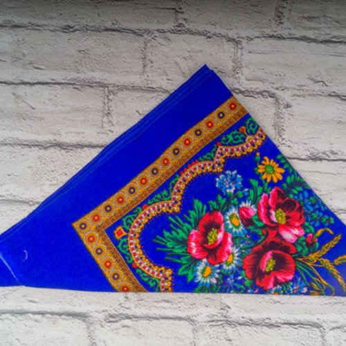 Платок Shawls (76*76) P177 blue (деми) Shawls P177 blue