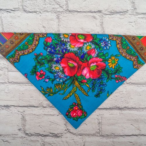 Платок Shawls (76*76) P179 blue (деми) Shawls P179 blue