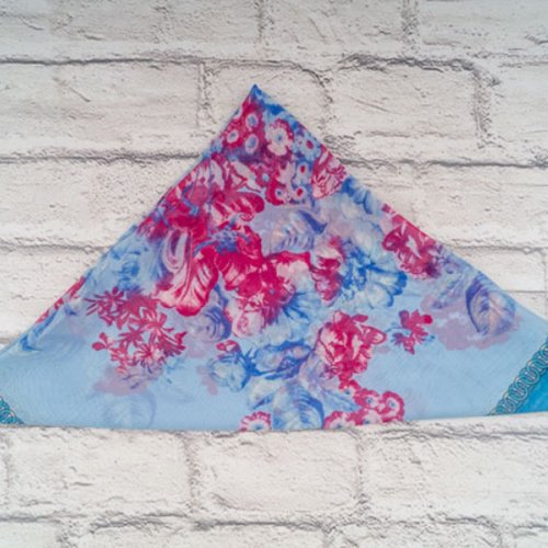 Платок Shawls (72*72) P194 blue (деми) Shawls P194 blue