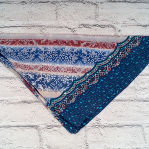 Платок Shawls (72*72) P196 blue (деми) Shawls P196 blue