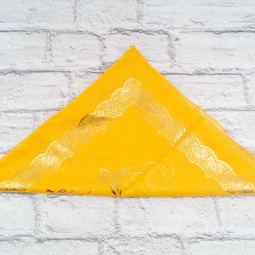 Платок Shawls (72*72) P238 yellow (деми) Shawls P238 yellow