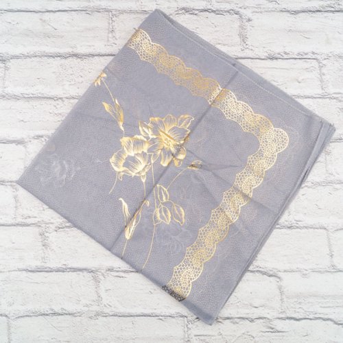 Платок Shawls (72*72) P239 grey (деми) Shawls P239 grey