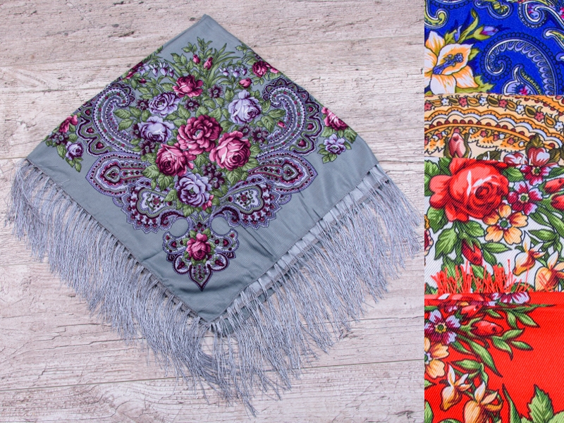 Платок Shawls (90*90) ES002 mix (деми)