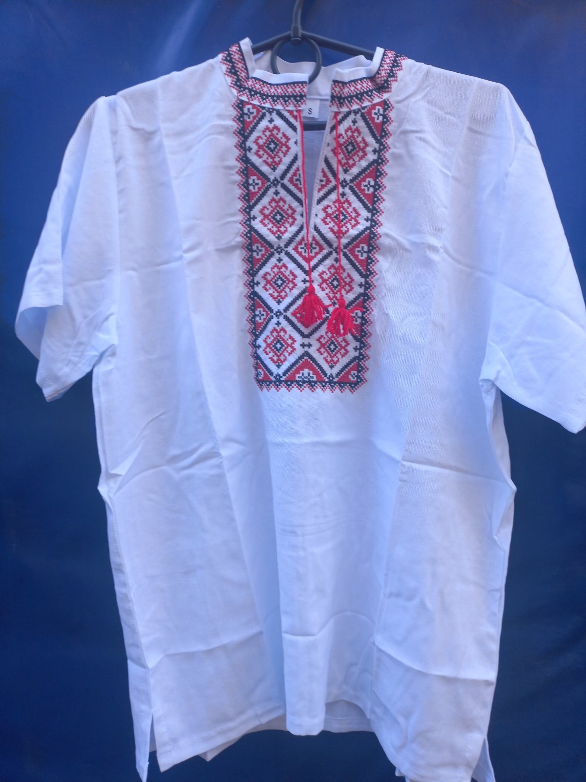 Вышиванка Кузя (S-3XL) 036 white (лето)