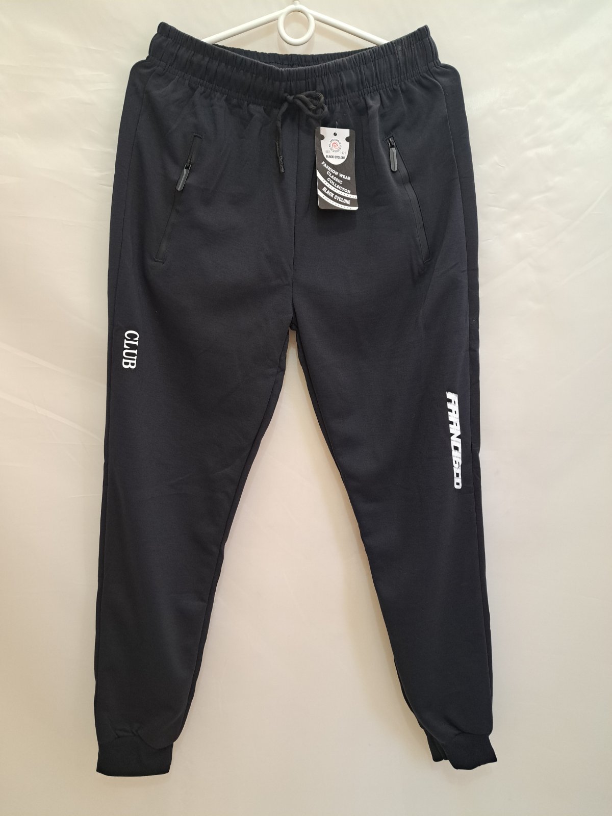 Штаны спорт Giang (M-3XL) 7015 navy (деми)