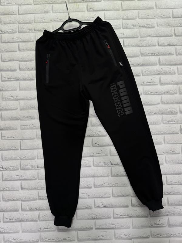 Штаны спорт Long Sport (46-54) LS34 black (деми)