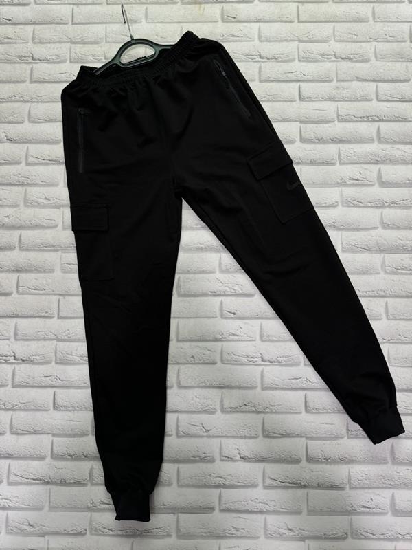 Штаны спорт Long Sport (46-54) LS58 black (деми)