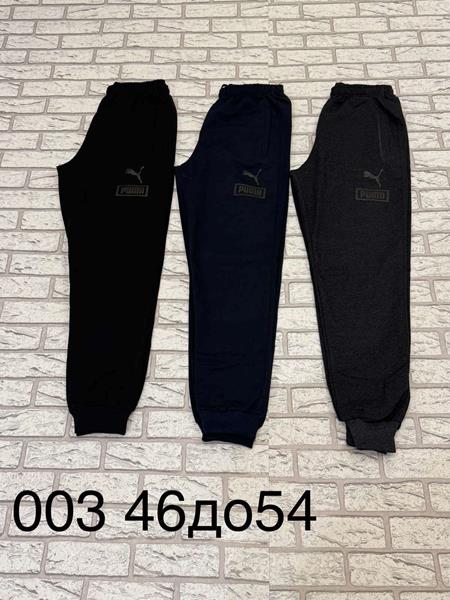 Штаны спорт Long Sport (46-54) 003 black (деми)