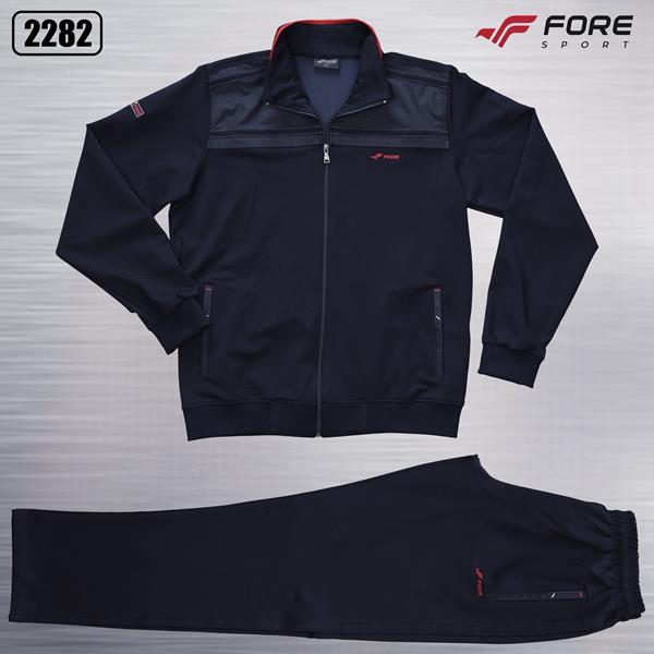 Костюм спорт AZT (XL-3XL) 2282 black-red (деми)