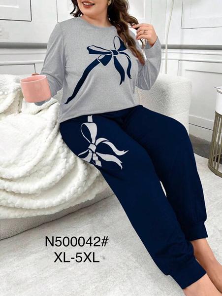 Пижама Brilliant (XL-5XL) B500042 grey (деми)