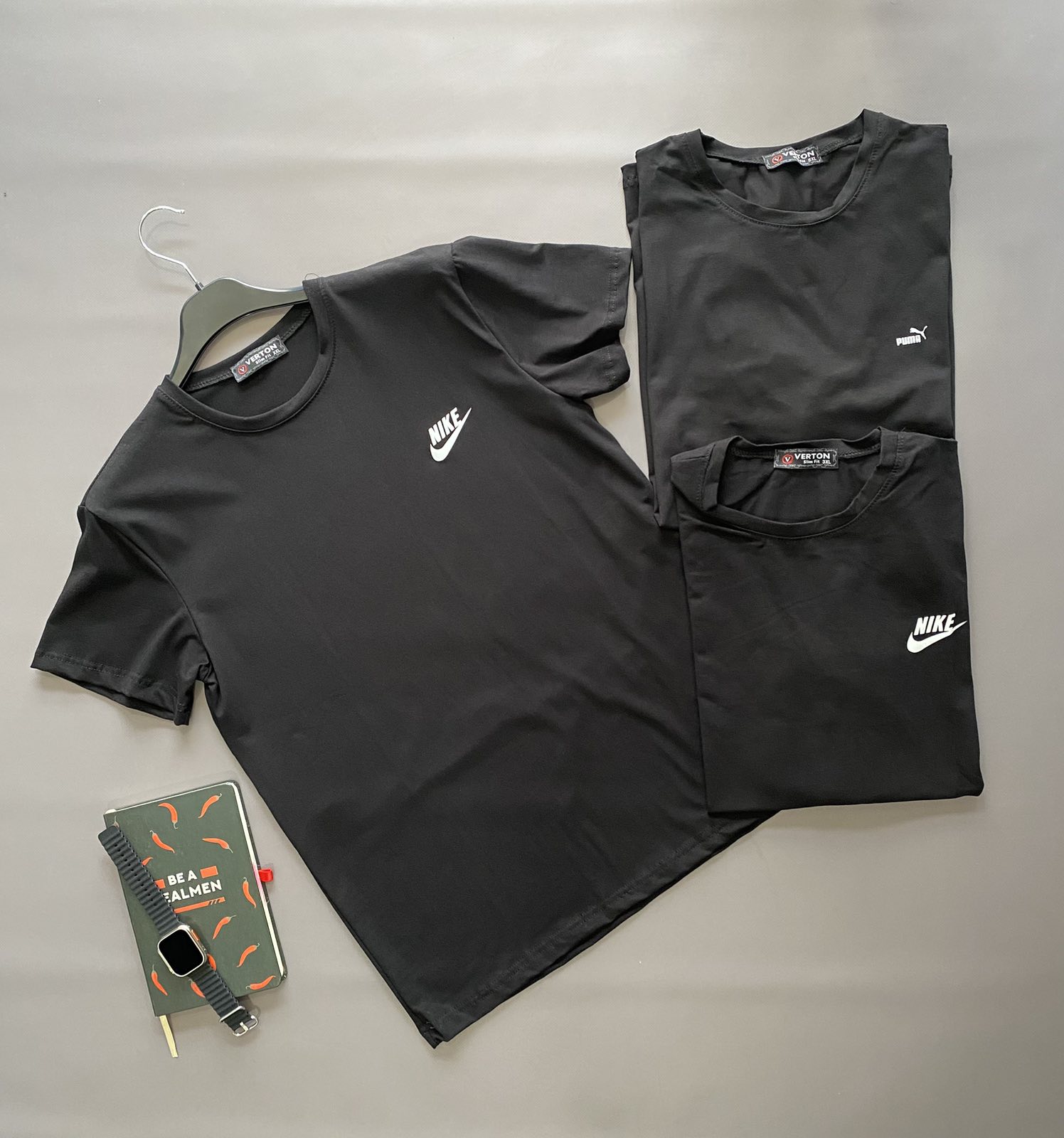 Футболка Verton (50-58) X1P black (лето)