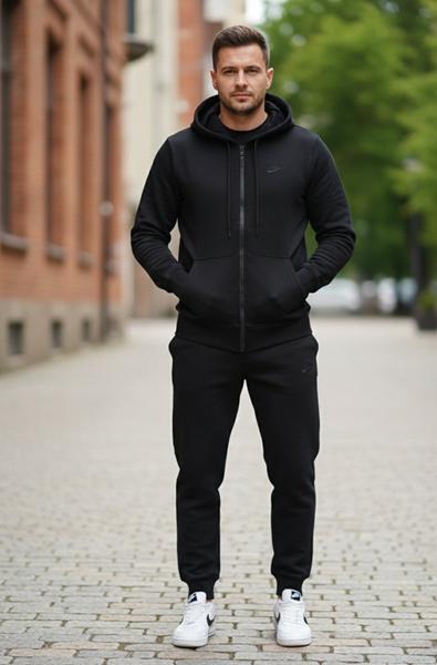 Костюм спорт Delviago (46-54) DL632 black (деми)