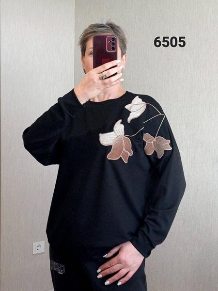 Свитер FSN (52-58) 6505 black (деми)