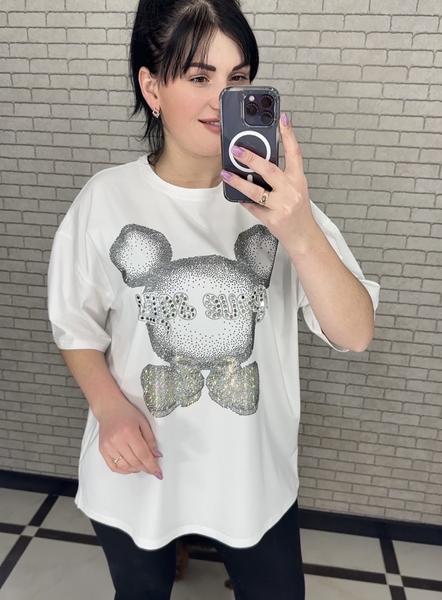 Футболка LeVisha (S-L) 250102 white (лето)