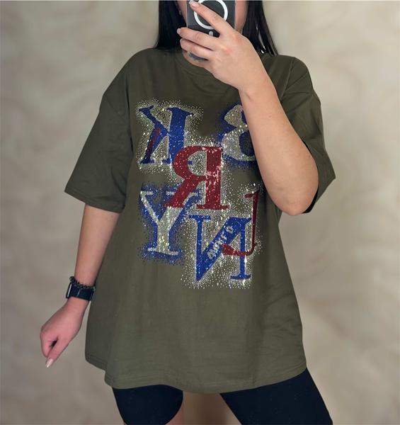 Футболка LeVisha (S-L) 25103 khaki (лето)