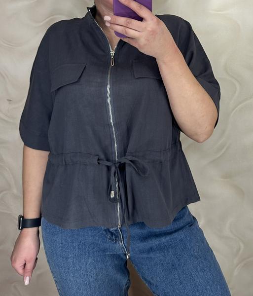 Кофта LeVisha (48-52) 23118 black (лето)