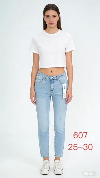 Джинсы NewJeans (25-30) 607 l.blue (деми)