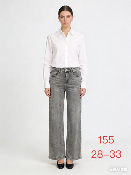 Джинсы NewJeans (28-33) 155 grey (деми)