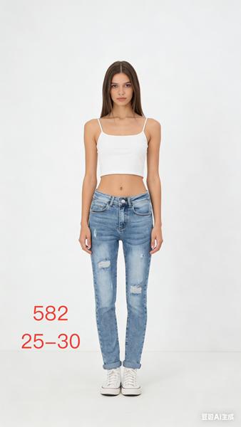 Джинсы NewJeans (25-30) 582 l.blue (деми)