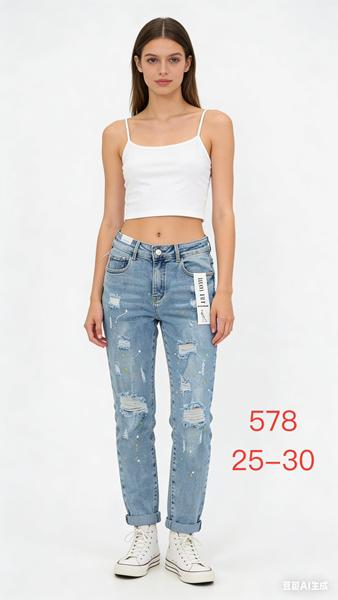 Джинсы NewJeans (25-30) 578 l.blue (деми)