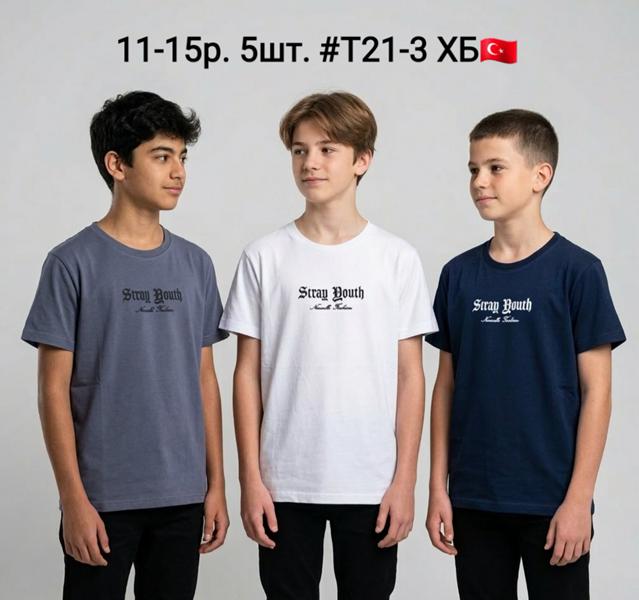 Футболка AMZ (12-16) T21-3 navy (лето)