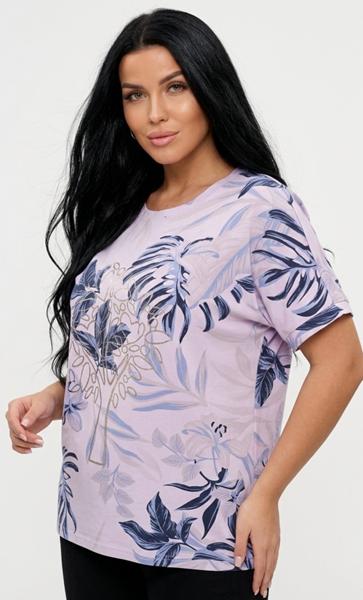 Футболка LeVisha (50-56) 26025 lilac (лето)