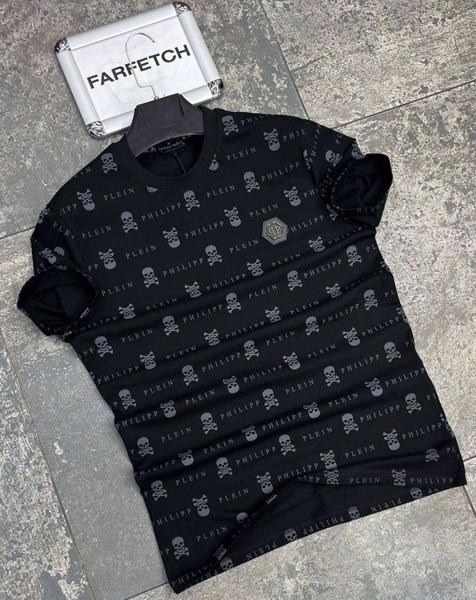 Футболка Verton (S-2XL) W26703 black (лето)