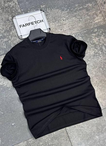 Футболка Verton (S-2XL) W26723 black (лето)