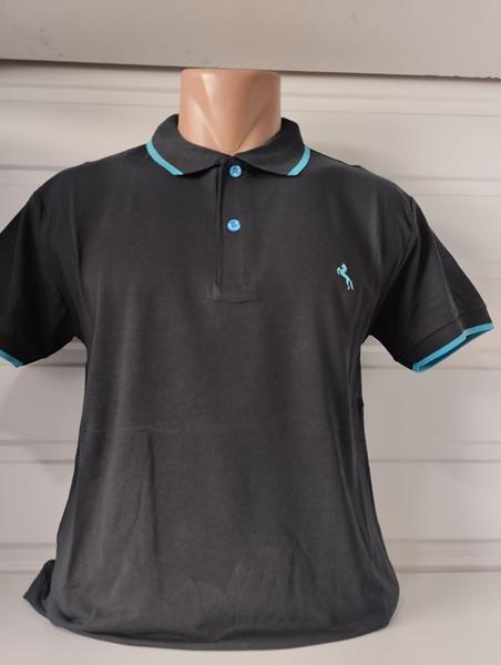 Футболка Panda (M-3XL) 1646 black (лето)