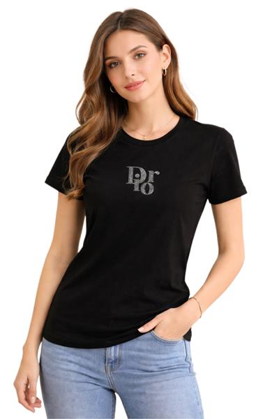 Футболка ALIA (М-3 xl) AL59 black (лето)