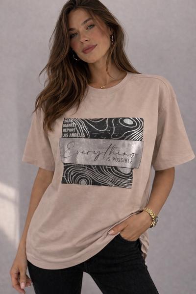 Футболка LeVisha (46-50) 25036 beige (лето)