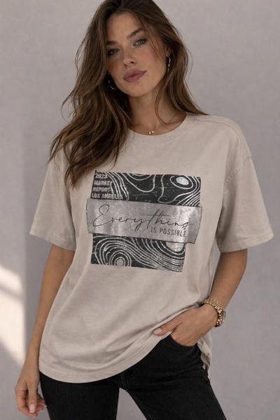 Футболка LeVisha (46-50) 25036 l.beige (лето)