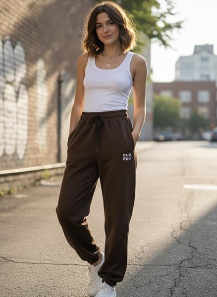 Штаны спорт Delviago (S-L) DL730 brown (деми)