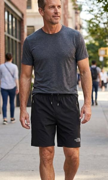 Шорты Delviago (48-56) DL767 black (лето)