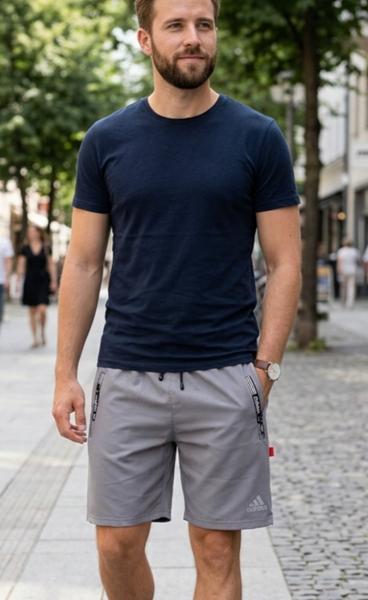 Шорты Delviago (48-56) DL768 grey (лето)