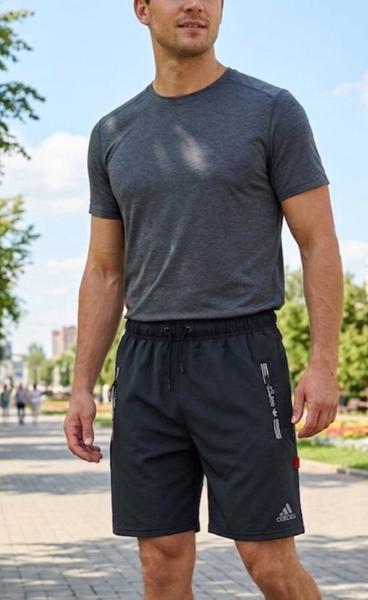 Шорты Delviago (48-56) DL769 black (лето)