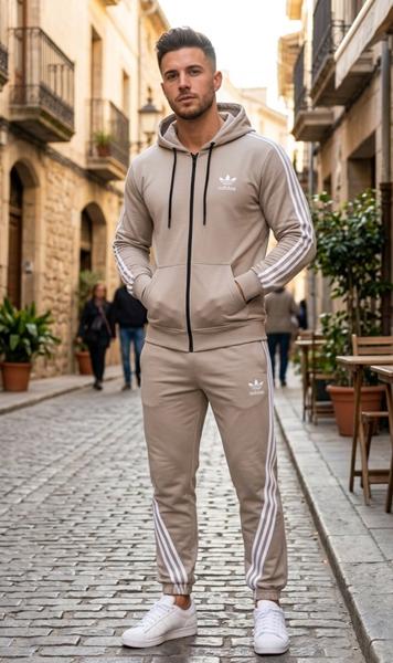 Костюм спорт Delviago (46-54) DL777 beige (деми)